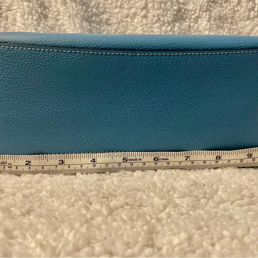 Coach Blue Pebbled Leather Tote Bag - Picture 17 of 17